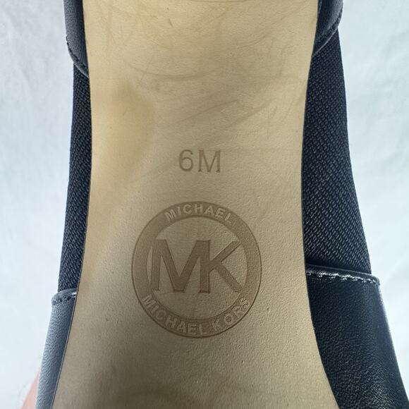 Michael Kors The Jet Set 6 Women's 6M Black Heeled Pull On Ankle Boots - Picture 8 of 13